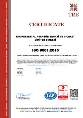 ISO 9001:2015 QUALITY MANAGEMENT SYSTEMS