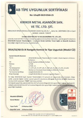 EU Certificate – LDsq09-0619-0566-25 (Annex IX, Modül C2)